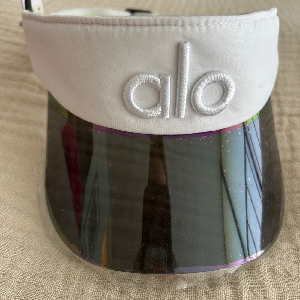 ALO yoga White Visor SPF